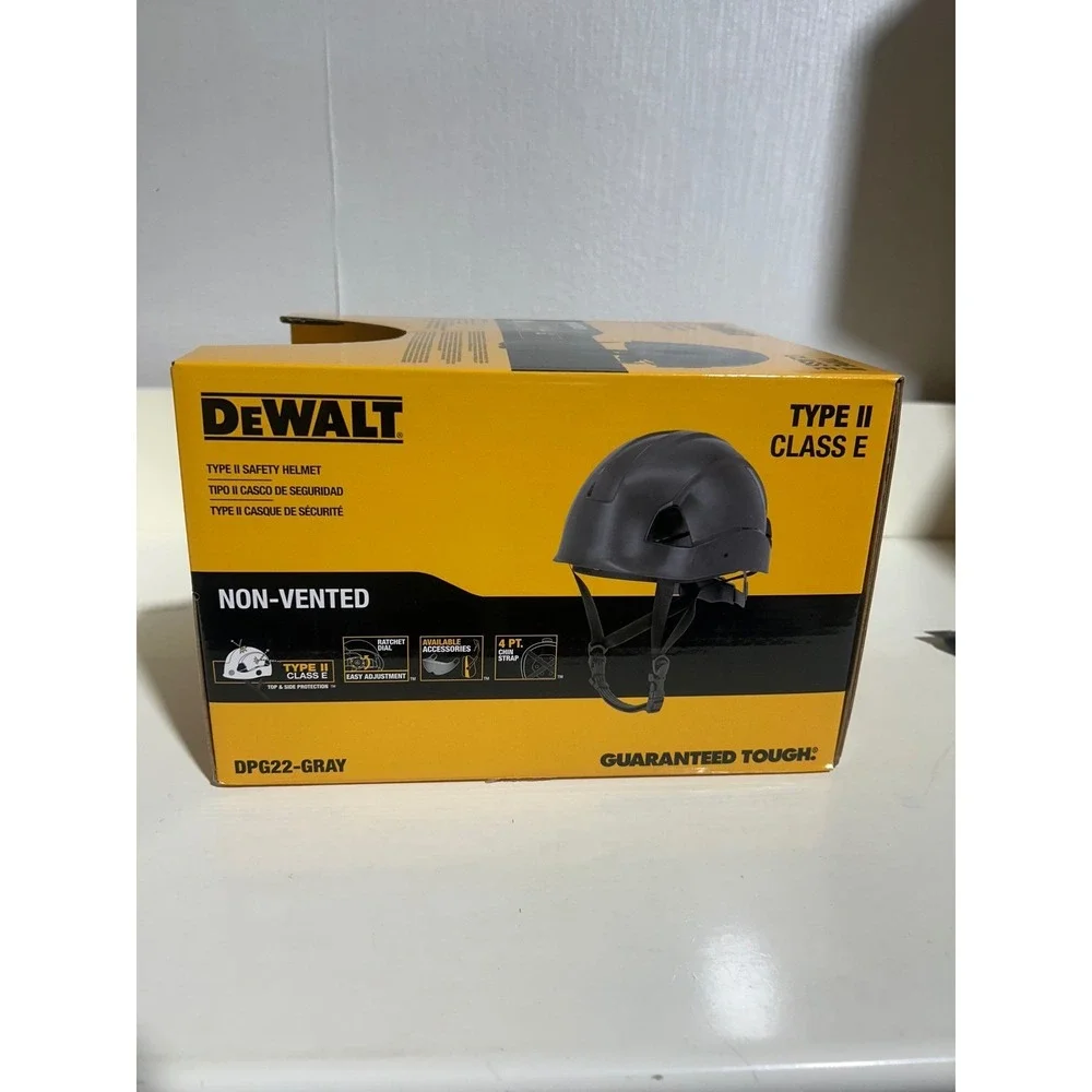 DEWALT Type II Class E Non Vented Safety Helmet DP622 Gray‎ Hard Hat